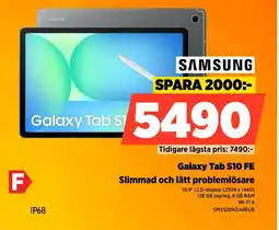 Power Galaxy Tab S10 FE Slimmad och lätt problemlösare erbjuda