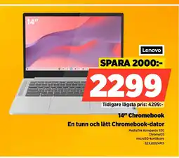 Power Lenovo 14" Chromebook En tunn och lätt Chromebook-dator erbjuda