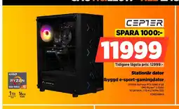Power CEPTER Stationär dator lbyggd e-sport-gamingdator erbjuda