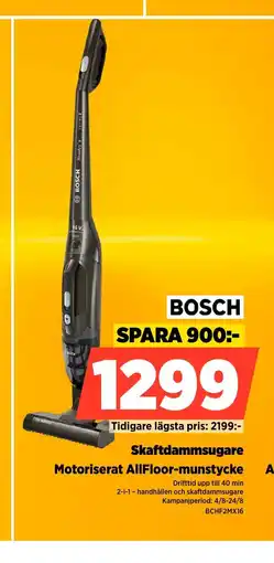 Power BOSCH Skaftdammsugare erbjuda
