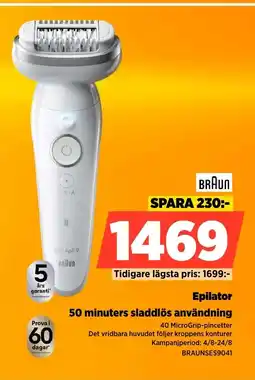 Power BRAUN Epilator erbjuda