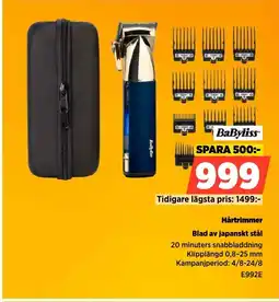 Power BaByliss Hårtrimmer erbjuda