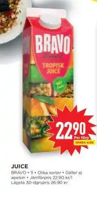 Willys BRAVO Tropisk Juice erbjuda