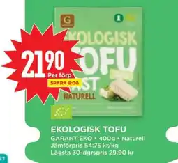 Willys EKOLGISK TOFU erbjuda