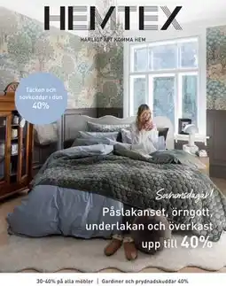Hemtex Täcken och sovkuddar i dun erbjuda