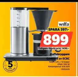 Power WILFA Kaffebryggare erbjuda