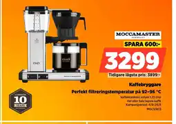 Power MOCCAMASTER Kaffebryggare erbjuda