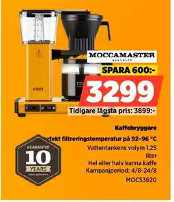 Power MOCCAMASTER Kaffebryggare erbjuda