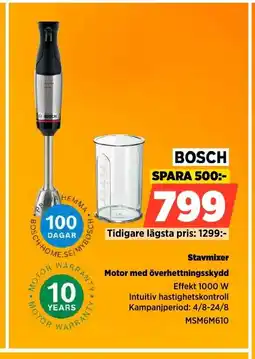 Power BOSCH Stavmixer erbjuda