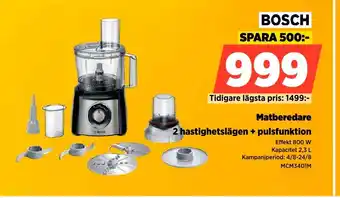 Power BOSCH Matberedare erbjuda