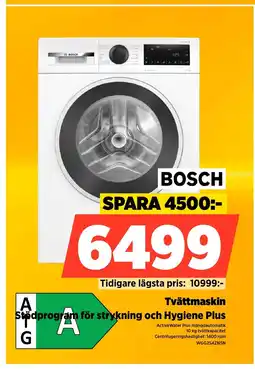 Power BOSCH Tvättmaskin erbjuda