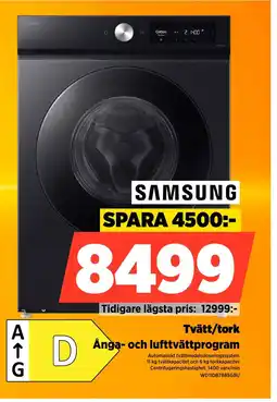 Power SAMSUNG Tvätt/tork erbjuda