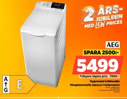 Power AEG Toppmatad tvättmaskin erbjuda