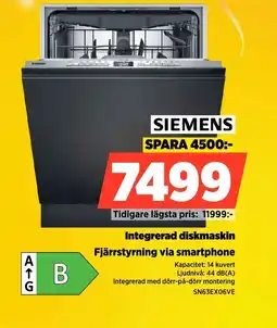 Power SIEMENS Integrerad diskmaskin erbjuda
