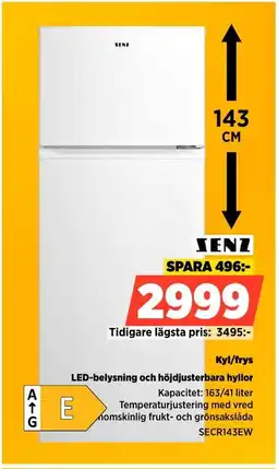 Power SENZ Kyl/frys erbjuda