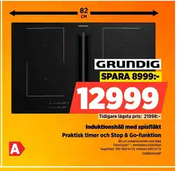 Power Induktionshäll med spisfläkt erbjuda