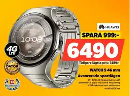 Power HUAWEI Watch 5 46 mm erbjuda