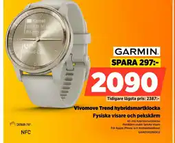Power GARMIN Vivomove Trend hybridsmartklocka erbjuda