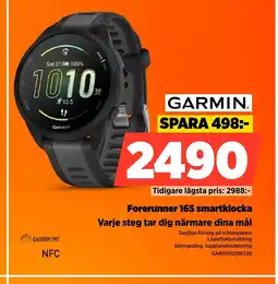 Power GARMIN Forerunner 165 smartklocka erbjuda