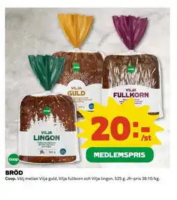Coop Bröd erbjuda