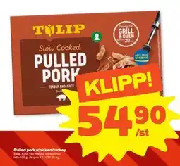 Stora Coop Pulled pork/chicken/turkey, SEK 54.9 erbjuda