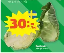 Stora Coop Spetskål, SEK 30 erbjuda