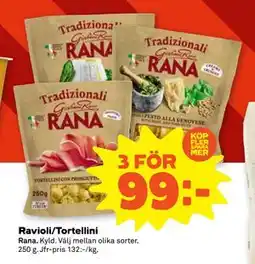 Stora Coop Ravioli/Tortellini, SEK 99 erbjuda