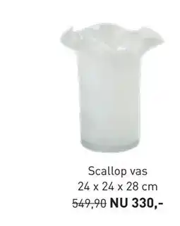 Hemtex Scallop vas, SEK 330 erbjuda