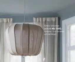 Hemtex Embla taklampa, SEK 1500 erbjuda