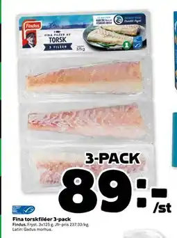 Stora Coop Fina torskfiléer 3-pack, SEK 89 erbjuda