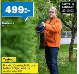 Biltema Häcksax, SEK 499 erbjuda
