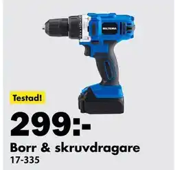 Biltema Borr & skruvdragare, SEK 299 erbjuda