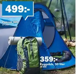 Biltema Pop-up tält, SEK 499 erbjuda