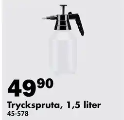 Biltema Tryckspruta, 1,5 liter, SEK 49.9 erbjuda