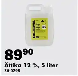 Biltema Ättika 12 %, 5 liter, SEK 89.9 erbjuda