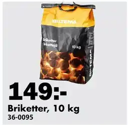 Biltema Briketter, 10 kg, SEK 149 erbjuda