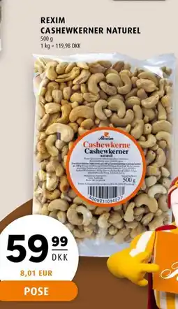 Scandinavian Park REXIM CASHEWKERNER NATUREL erbjuda