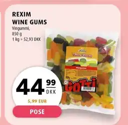 Scandinavian Park REXIM WINE GUMS Vingummi, erbjuda