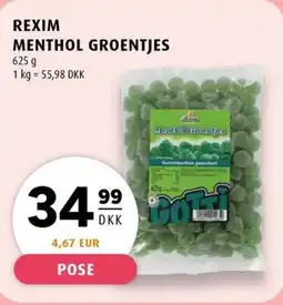 Scandinavian Park REXIM MENTHOL GROENTJES erbjuda