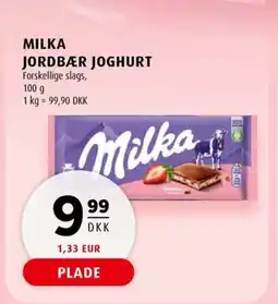 Scandinavian Park MILKA JORDBÆR JOGHURT Forskellige slags, erbjuda