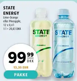 Scandinavian Park STATE ENERGY Lime-Orange eller Pineapple, erbjuda