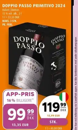 Scandinavian Park DOPPIO PASSO PRIMITIVO 2024 erbjuda