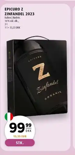 Scandinavian Park EPICURO Z ZINFANDEL 2023 erbjuda