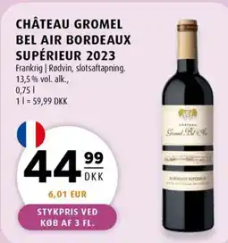 Scandinavian Park CHÂTEAU GROMEL BEL AIR BORDEAUX SUPÉRIEUR 2023 erbjuda