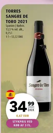 Scandinavian Park TORRES SANGRE DE TORO 2021 erbjuda