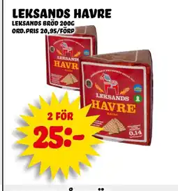 Nelins Leksands havre erbjuda