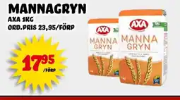 Nelins AXA Mannagryn erbjuda
