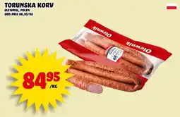 Nelins Olewnik Torunska korv erbjuda