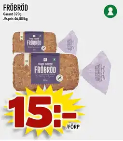 Nelins GARANT Fröbröd erbjuda