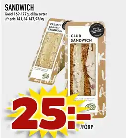 Nelins Sandwich erbjuda